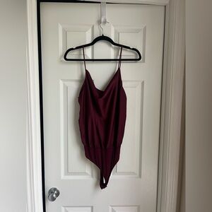 Lulu's Deep Red Satin Camisole